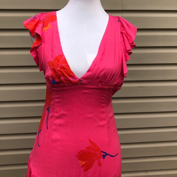 NWT Free People Pink She's A Waterfall Maxi Dress - Picture 5 of 10